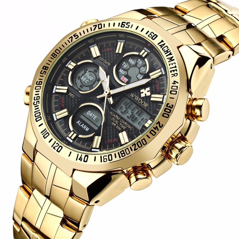 Luxury Men's Waterproof Watches With Dual Display - Men Kingdom