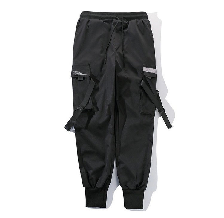 Multi-Pocket Elastic Waist Joggers