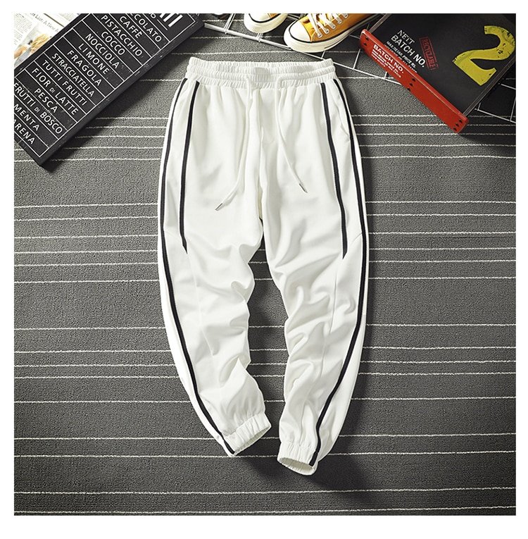 Men's Hip Hop Loose Side Striped Joggers