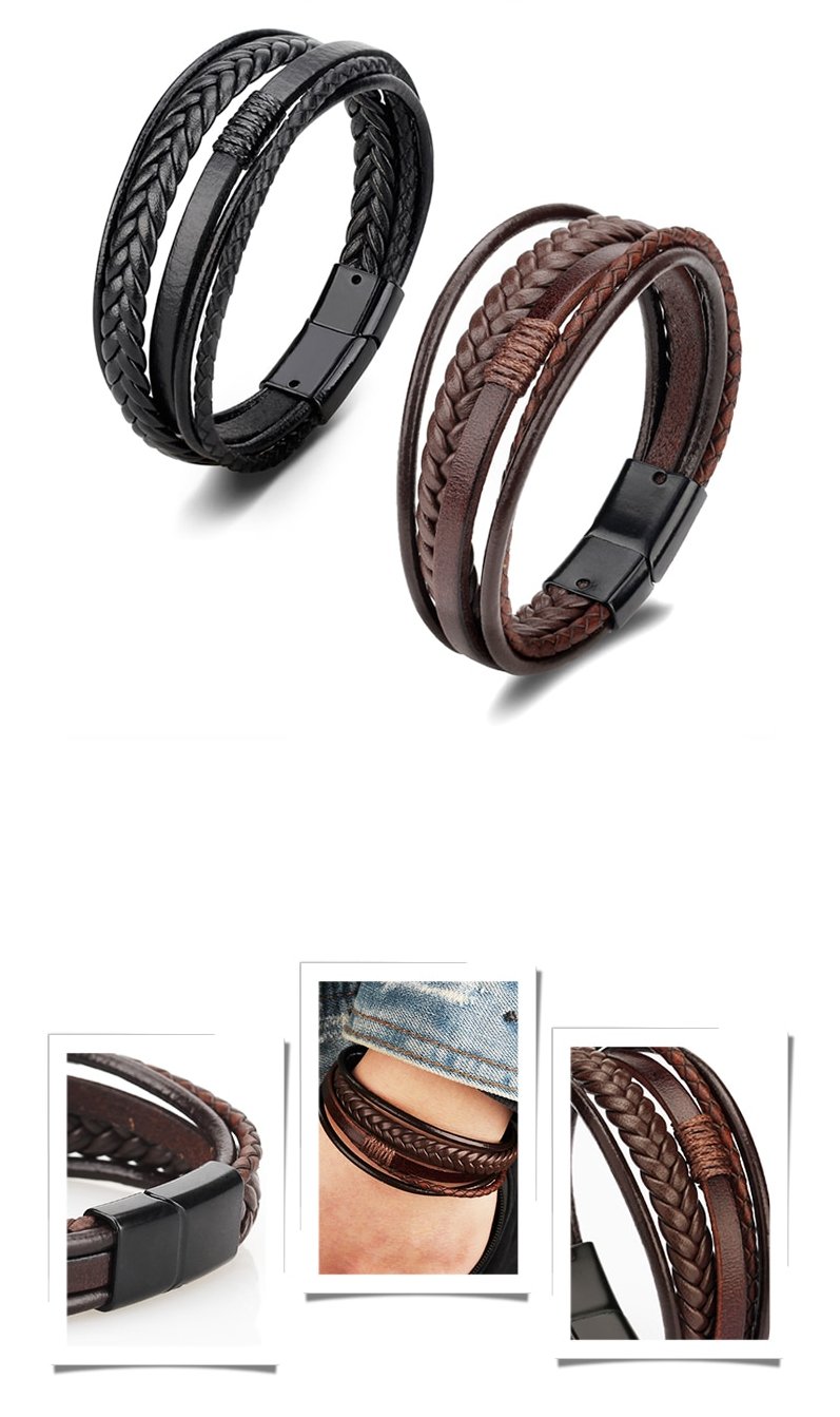 Men's Leather Bracelet